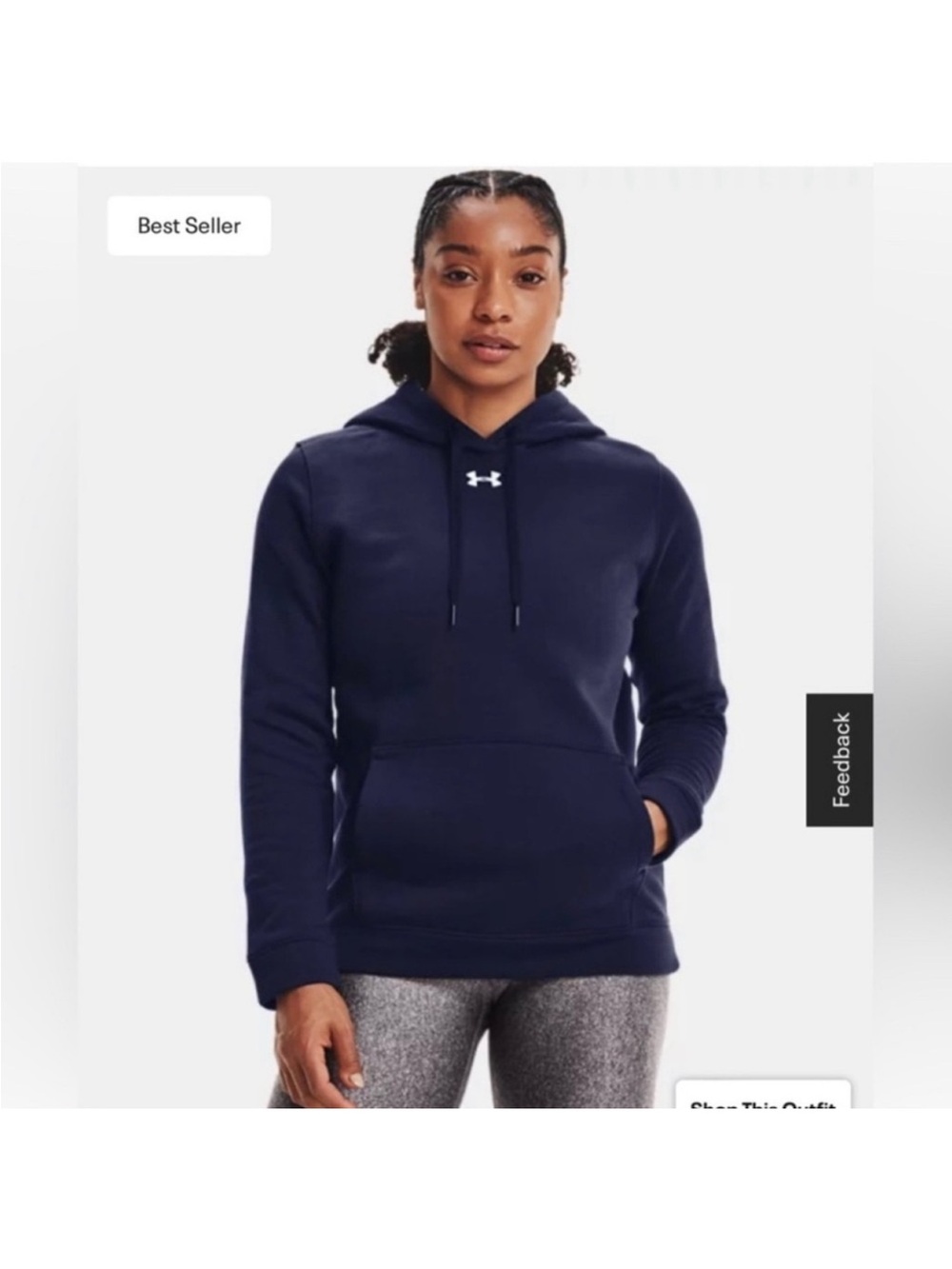 Under Armour Women's Navy Pullover Hoodie